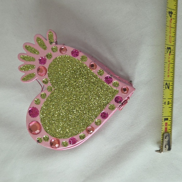 Heart Shaped wire box Trinket Claire's vintage y2k rare - Picture 9 of 9